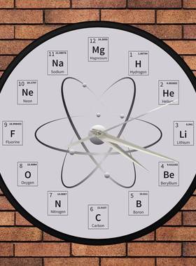 数字金属挂钟卡通创意静音挂表儿童房间卧室个性时钟艺术钟