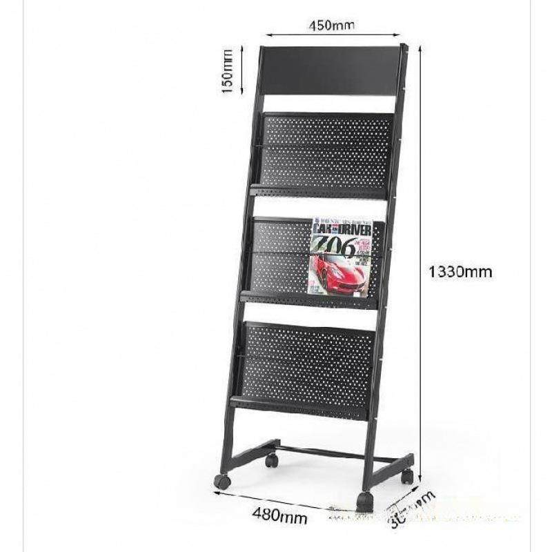 落地式宣传册书架公司桌面杂志产品架银行家用底盘资料网铁艺简易