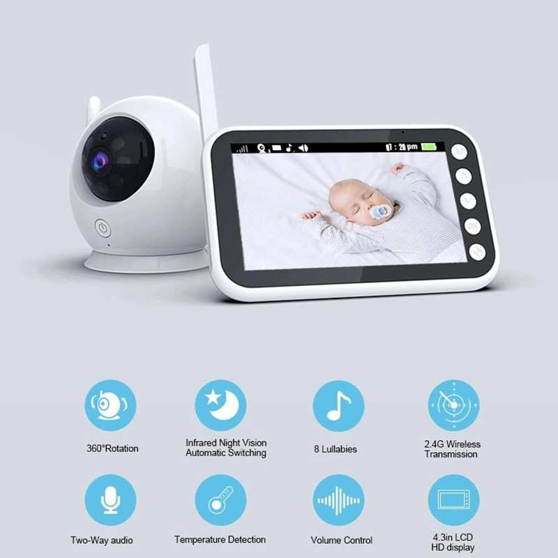4.3英寸婴儿监视器 宝宝监护器 婴儿监护器 baby monitor