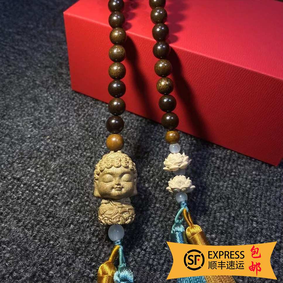直销金丝楠木宝宝佛葫芦福禄精品车饰流苏挂件