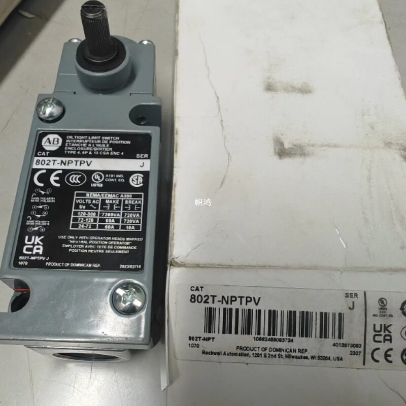 原装原装AB罗克韦尔限位开关802T-NPTPV防水塑料铜镀银螺钉接线工