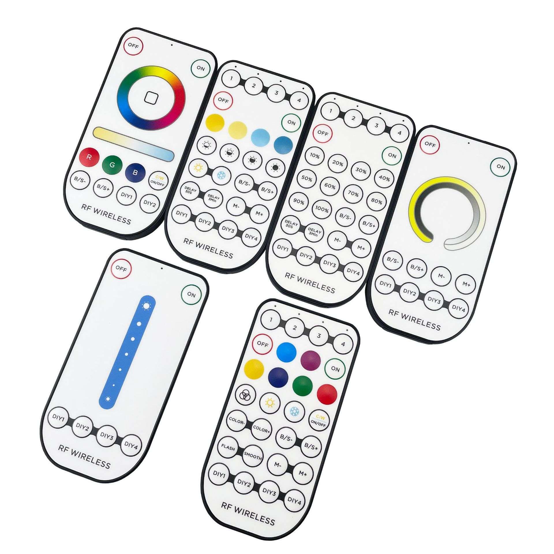 2.4G无线同步调光器 LED旋钮调光器 无极调光PWM可调频 大电流25A