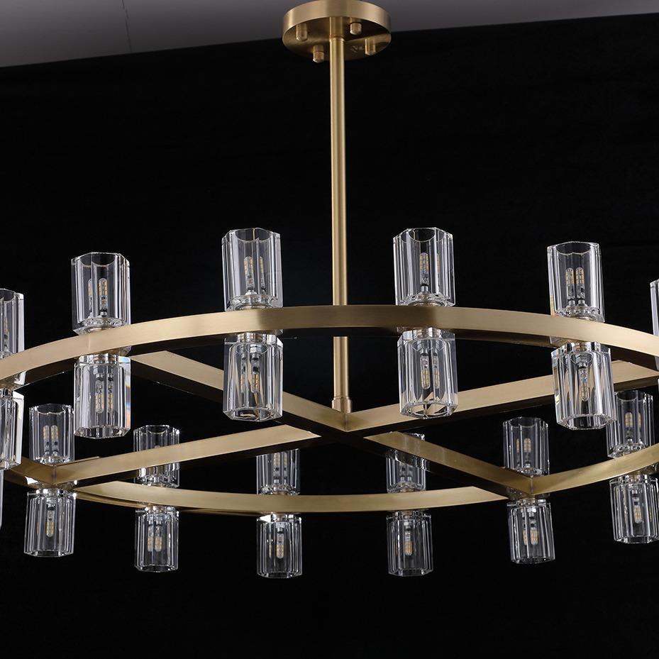 客厅水晶吊灯轻奢高档奢华大气欧式别墅主卧室美式餐厅灯