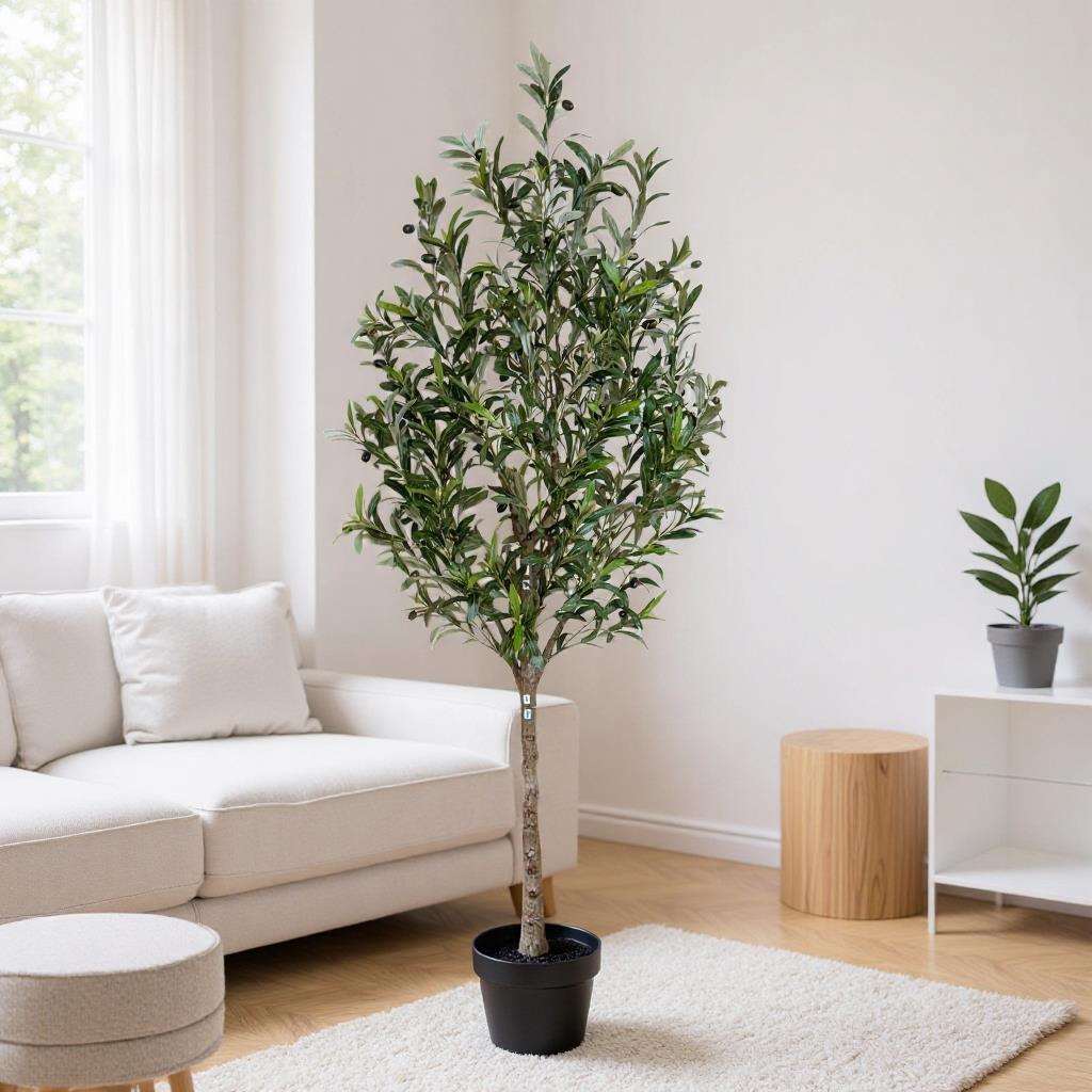 亚马逊大型仿真花仿真植物网红橄榄树绿植室内真北欧盆景假树