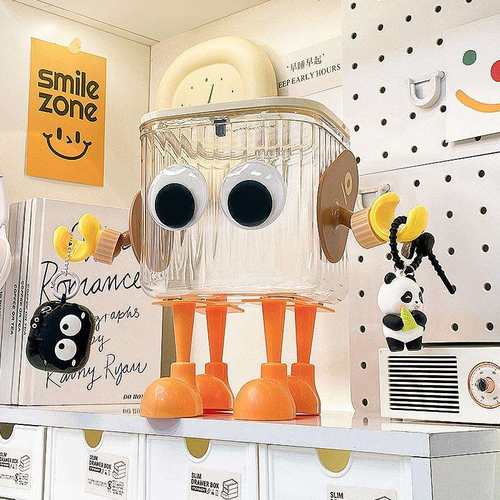 可爱透明桌面垃圾桶家用创意纸桶卡通可爱儿童高颜值迷你mini纸篓