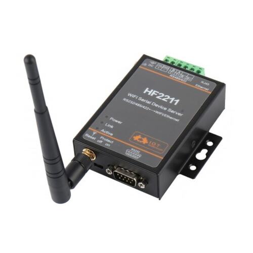串口服务器RS232/485/422转wifi和以太网dtu联网通讯设备HF2211