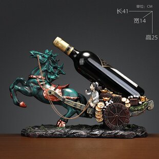 葡萄酒架工艺品收纳 创意实用家居摆件乔迁结婚礼物酒架中式