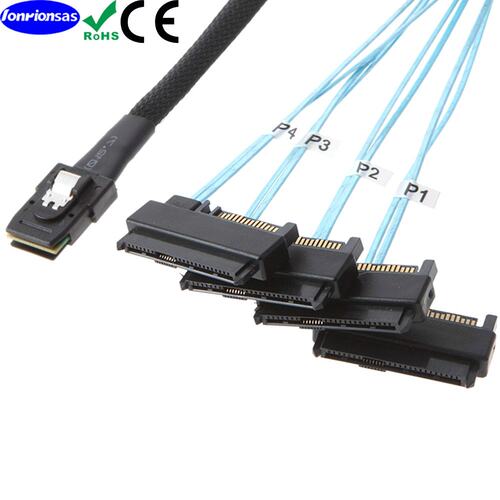 Mini SAS 36P SFF-8087转SFF-8482 SAS 29+15P SATA传输连接线