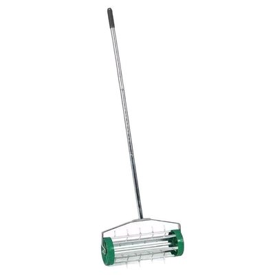 草坪园林洞松裂土齿增氧透气器打孔翻地手扶穿刺皮分蘖滚筒耙铁钉