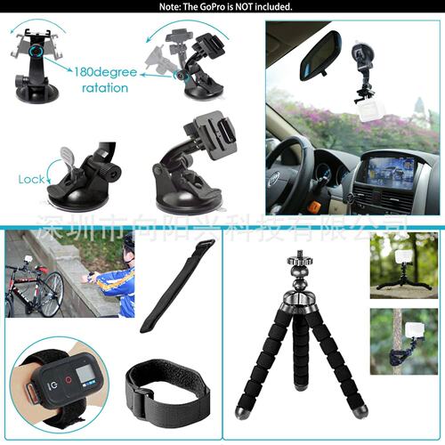 运动相机配件套装 兼容GoPro Hero11 10 9 8 Insta360 DJI 58in1