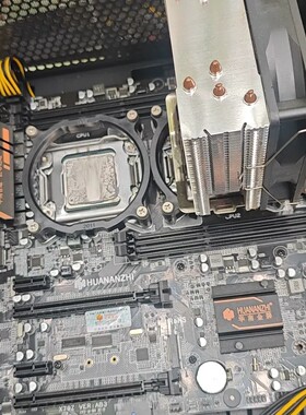 议价华南金牌X79双路主板，拆机下来的，支持双路CPU，接口齐全