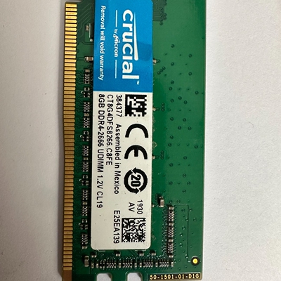议价英睿达Crucial DDR4 8GB 2666MHz台式机