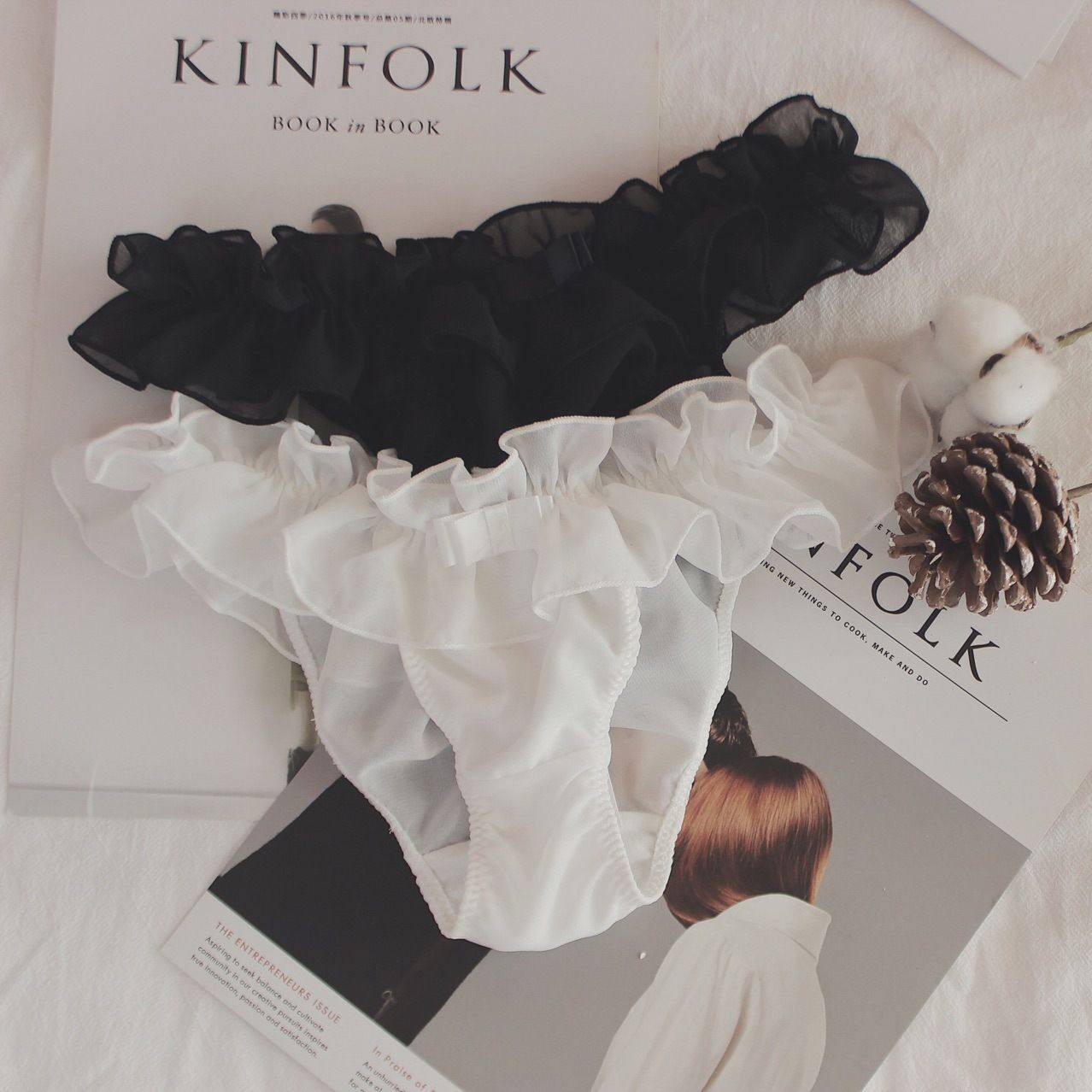 现货低腰性感女士丁字裤雪纺褶皱花边日系透气女生三角裤工厂,女士内衣/男士内衣/家居服,女丁字裤,淘宝优惠券,粉丝福利购,淘宝优惠卷