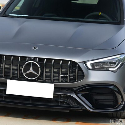 适用奔驰CLA45 AMG C118 2020+ 前杠前风Q刀风口空力套件风刀改装