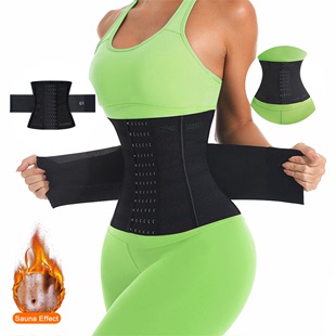收腹带男女健身收腹收肚加强版 网孔透气强力束腰带瑜伽运动塑身带