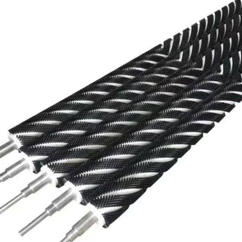 生产机械b配件毛刷玻璃清洗机毛刷辊 滚筒刷尼龙丝毛刷辊带轴