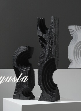 简约现代轻奢家居客厅软装饰品z售楼处样板房间创意艺术工艺品摆