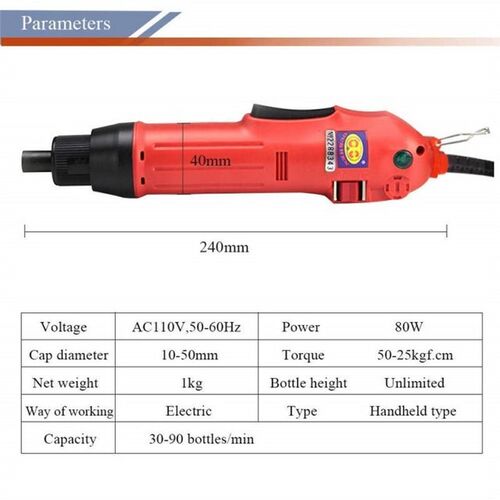 Handheld Bottle Capper Electric ScrewingL Capping Tools Bott