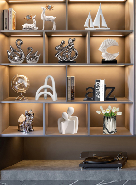 速发创意酒柜g装饰品摆件家居电视展示柜轻奢高档客厅玄关办公室