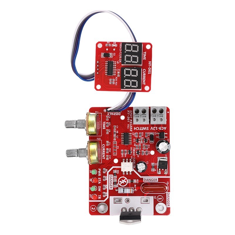 NY-D01点焊机控制板 调节时间电流单片E机点焊机diy控制板40.A/10