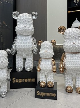 网红暴力熊存钱罐家居客厅电视柜创意卡通存钱罐落地大.摆件装饰