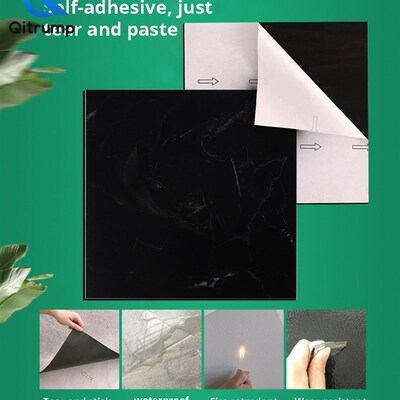 Self Adhesive PVC Marble Tile ers WaHterproof Wallpaper Art