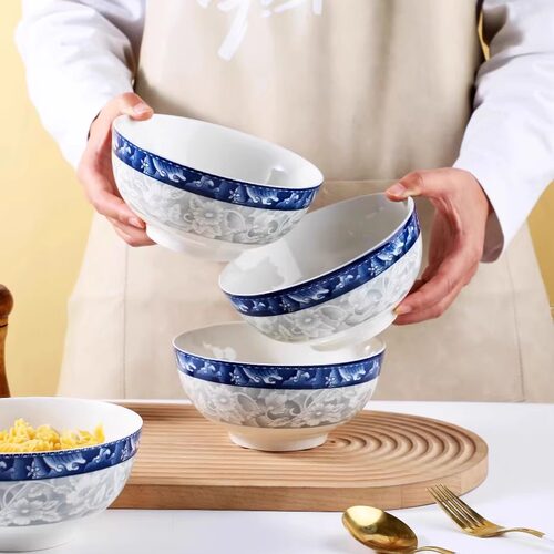 吾安碗瓷中国风大众青花瓷碗
