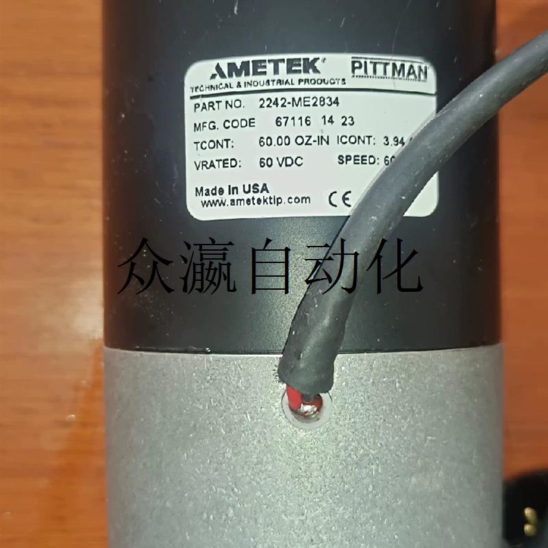 非实价AMETEK 2242-ME2834  2242-ME2834伺服马达格伯525编码询价