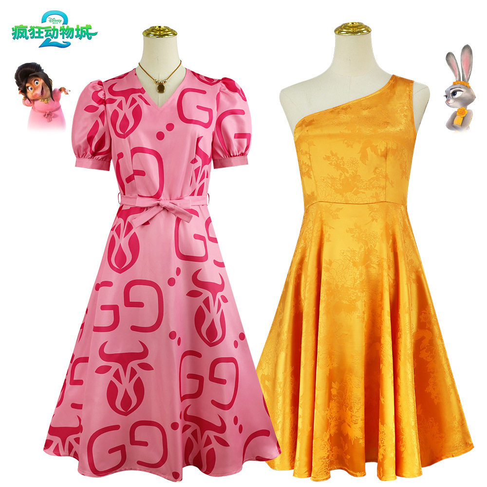 疯狂动物城2朱迪cos服露露及女儿同款cosplay服饰表演礼服女