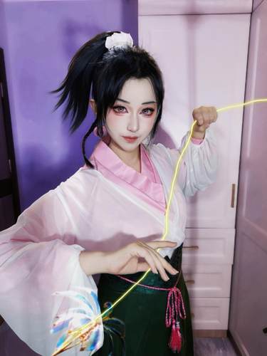 八仙cos服何仙姑暗纹cosplay服装二次元舞台动漫服饰演出服表演服