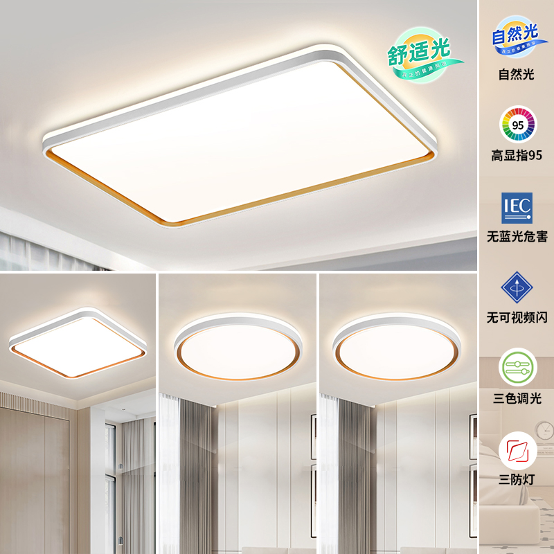 客厅鸿雁吸顶灯现代简约大气