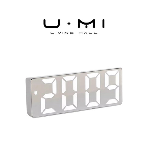 U Mi LIVING · 钟漪 | 时钟ins风LED创意镜面时间显示桌面摆件