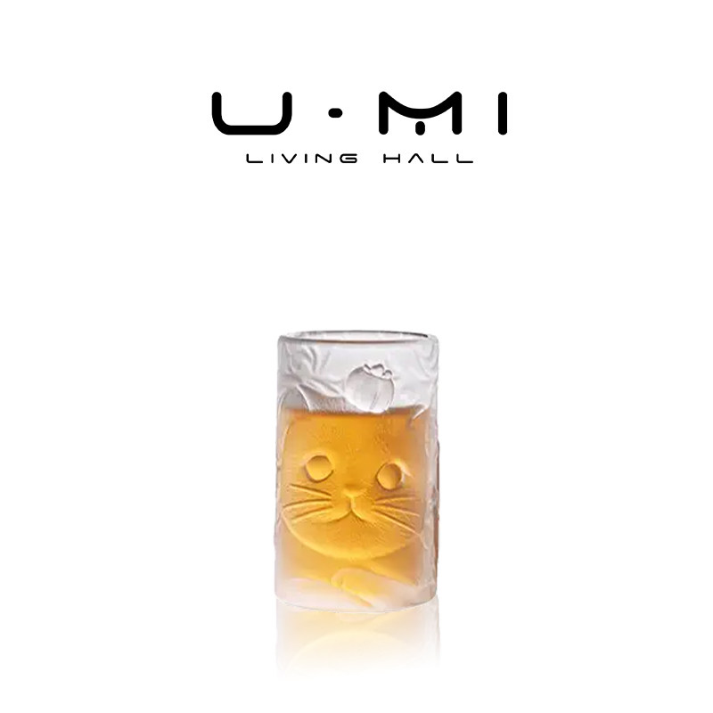 U Mi LIVING · 橘咪 | 杯具玻璃杯猫咪琉璃杯家用创意可爱牛奶杯图片