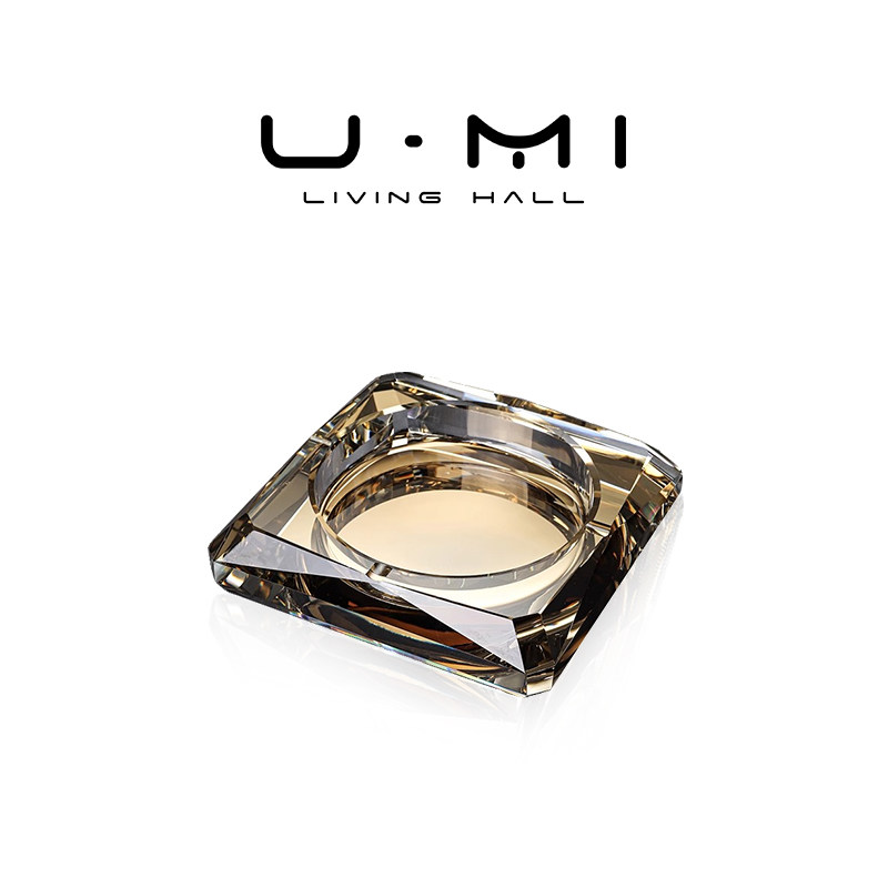 U Mi LIVING·甲骨|烟灰缸水晶玻璃轻奢家用客厅茶几个性潮流烟缸,节庆用品/礼品,时尚烟灰缸,淘宝优惠券,粉丝福利购,淘宝优惠卷