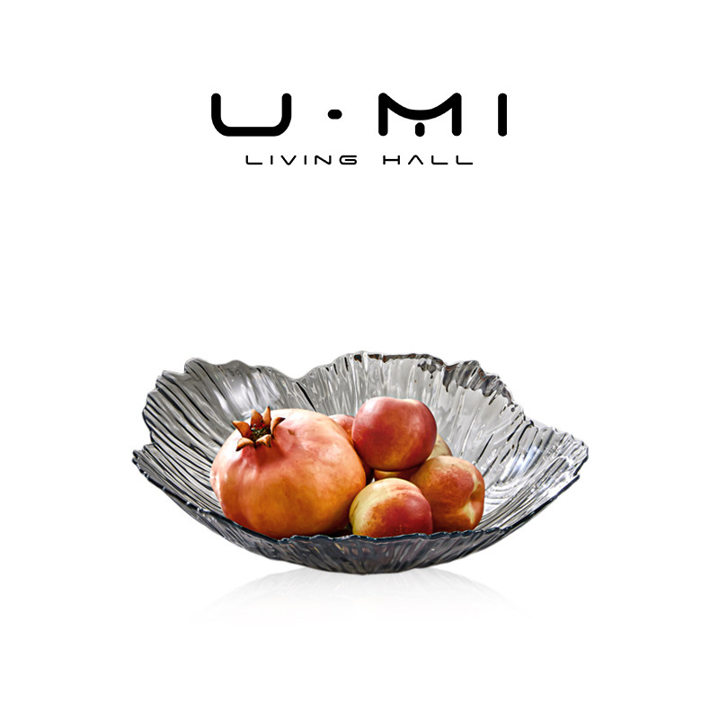 U Mi LIVING · 橙空 |果盘透明PET高级感零食糖果摆放盘轻奢简约,餐饮具,果盆/果盘/果篮,淘宝优惠券,粉丝福利购,淘宝优惠卷
