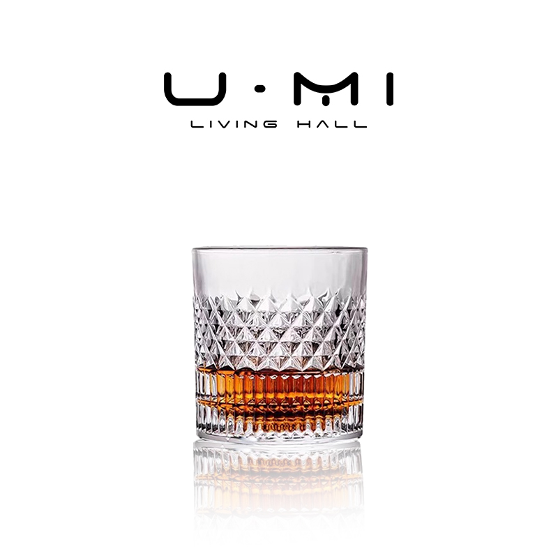 U Mi LIVING·条纹 | 酒具玻璃杯家用无铅水晶玻璃威士忌洋酒杯子