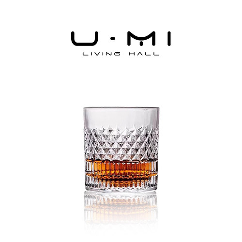 U Mi LIVING·条纹 | 酒具玻璃杯家用无铅水晶玻璃威士忌洋酒杯子