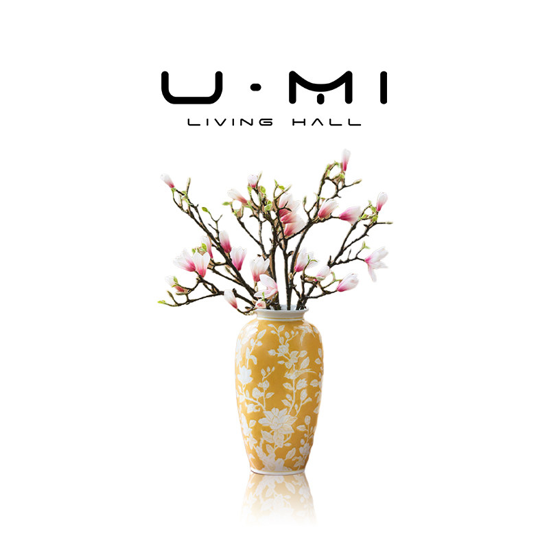 U Mi LIVING · 贵兰 | 陶瓷花瓶新中式客厅花几插花桌面富贵摆件