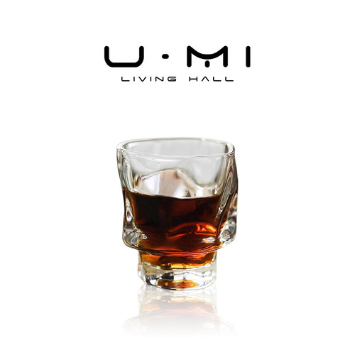 U Mi LIVING·独酌 | 威士忌酒杯小酒杯一口杯家用透明微醺洋酒杯