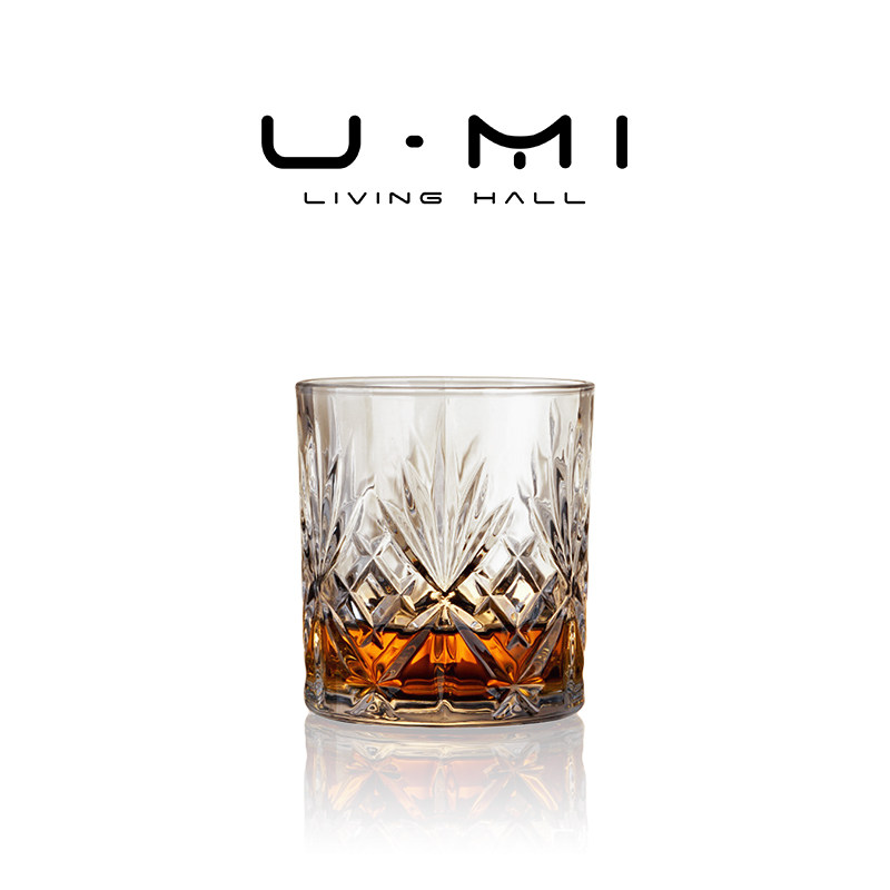 U Mi LIVING · 琢影 | 威士忌杯欧式冰花玻璃威士忌洋酒杯烈酒杯