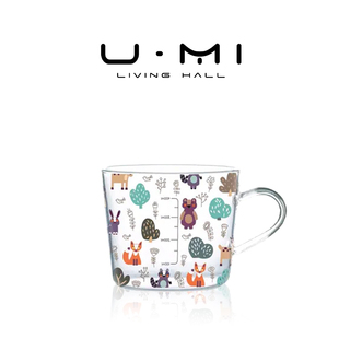 杯具大容量带刻度玻璃杯家用牛奶杯子耐高温 LIVING·丛林