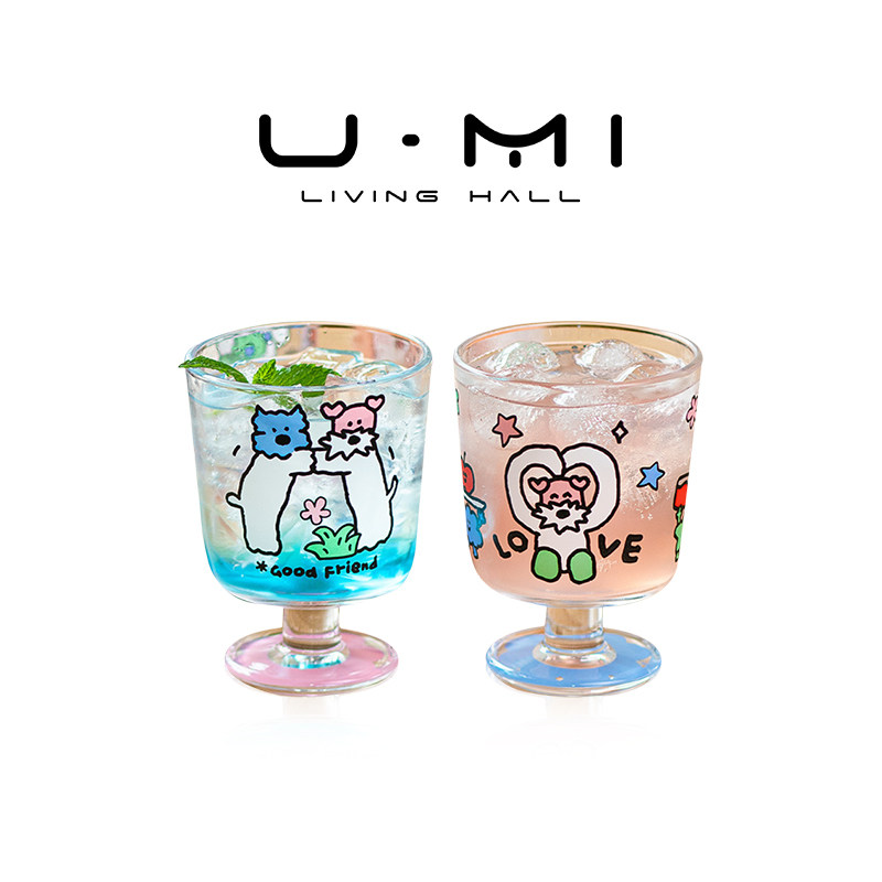 U Mi LIVING · 星伴 |  酒具小狗派对高脚酒杯玻璃水杯ins高颜值