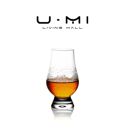 U Mi LIVING · 闻逸 | 威士忌杯轻奢刻花闻香杯水晶玻璃洋酒杯