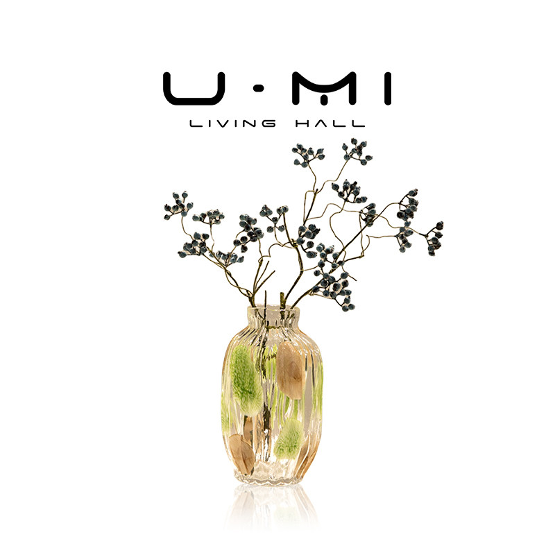 U Mi LIVING · 月美 | 花瓶手工玻璃波点创意花瓶装饰花器摆件