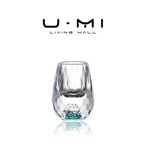 U Mi LIVING · 源赏 | 酒具中式水晶玻璃绿松石白酒杯分酒器