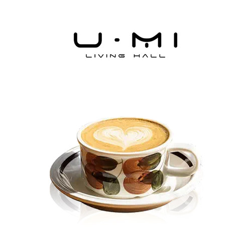 U Mi LIVING·未梵 |杯具家用芬兰出口陶瓷杯子复古手绘咖啡杯碟