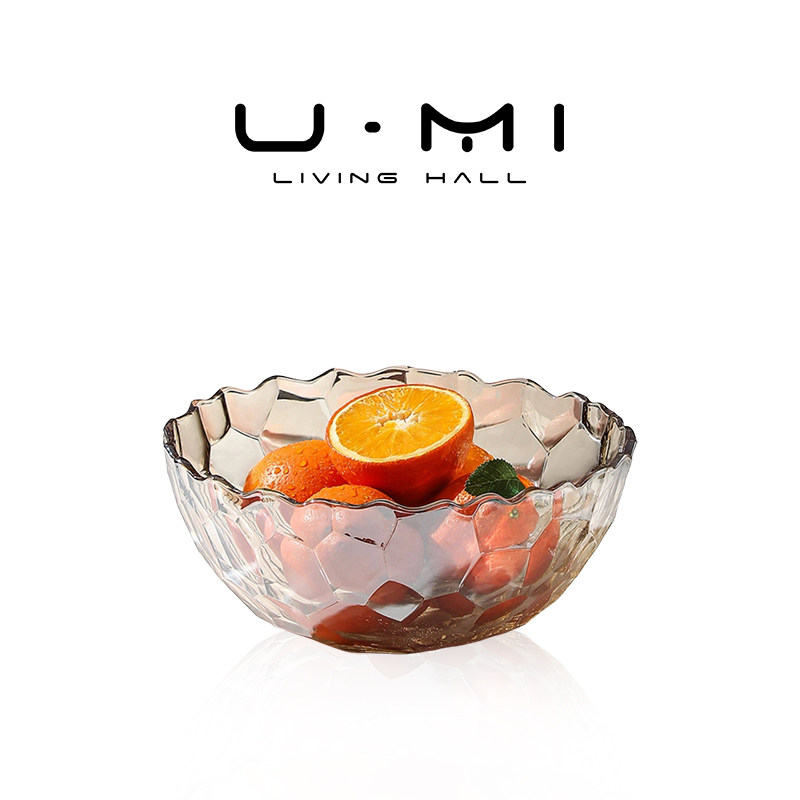 U Mi LIVING · 澈几 | 果盘现代简约茶几水晶玻璃零食摆件果盆,餐饮具,果盆/果盘/果篮,淘宝优惠券,粉丝福利购,淘宝优惠卷