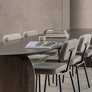 北欧办公桌办公室洽谈桌椅椭圆形会议桌长方形Q长桌工作台实木餐