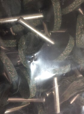 6柄T型芝麻打磨头橡皮磨头弹性海绵磨头橡胶砂轮金属打磨抛光除锈