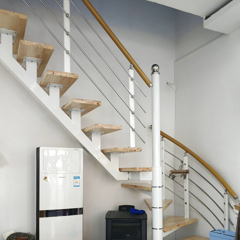 厂家定制楼梯扶手 楼梯实木不锈钢楼梯楼梯扶手 阁楼楼梯旋转楼梯